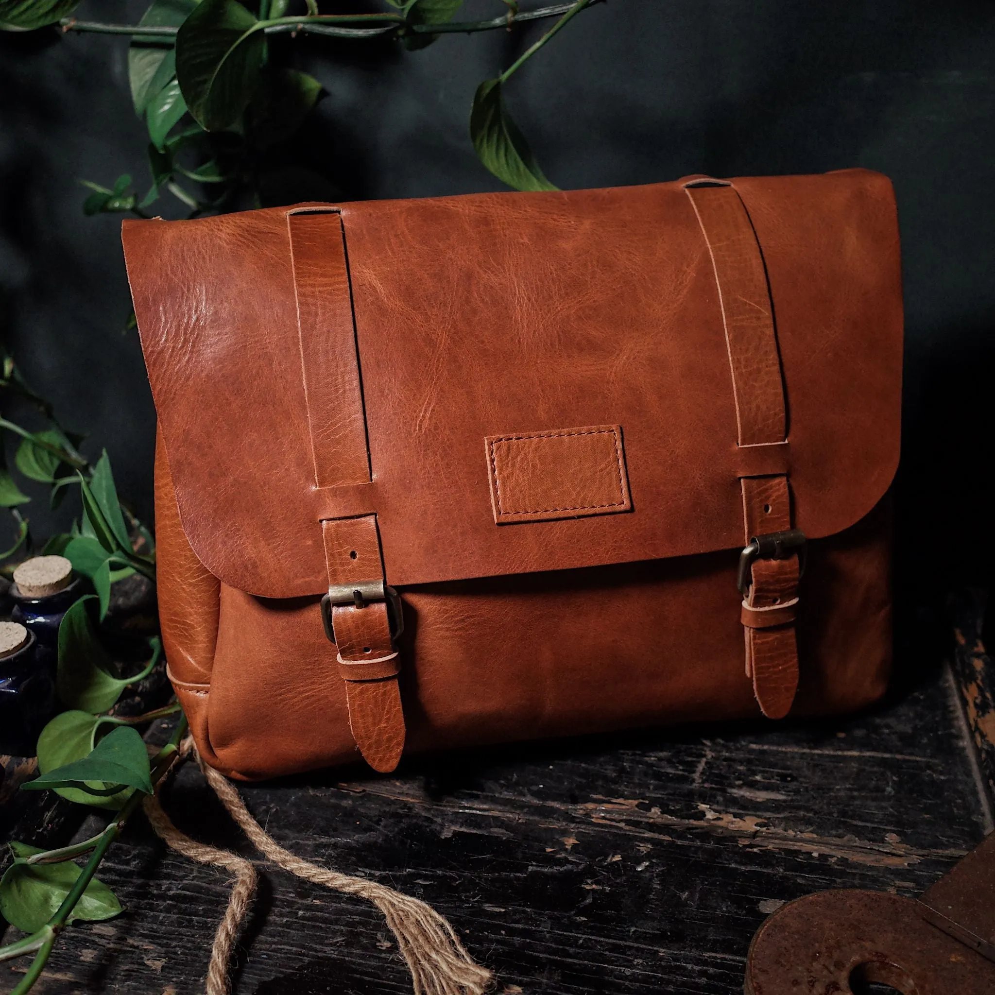 Champlain Leather Satchel – English Tan Edition