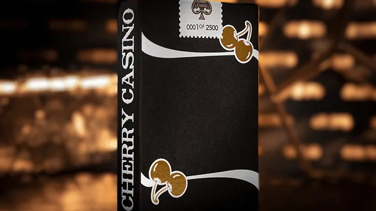 Cherry Casino Monte Carlo Black and Gold - Limited Edition Playing Cards