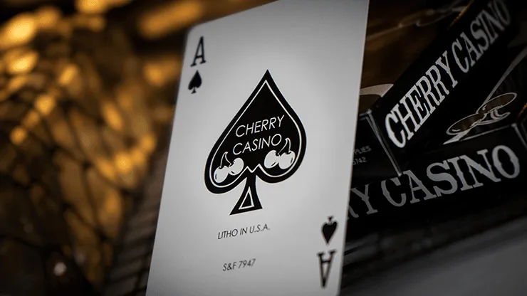 Cherry Casino Monte Carlo Black and Gold - Limited Edition Playing Cards