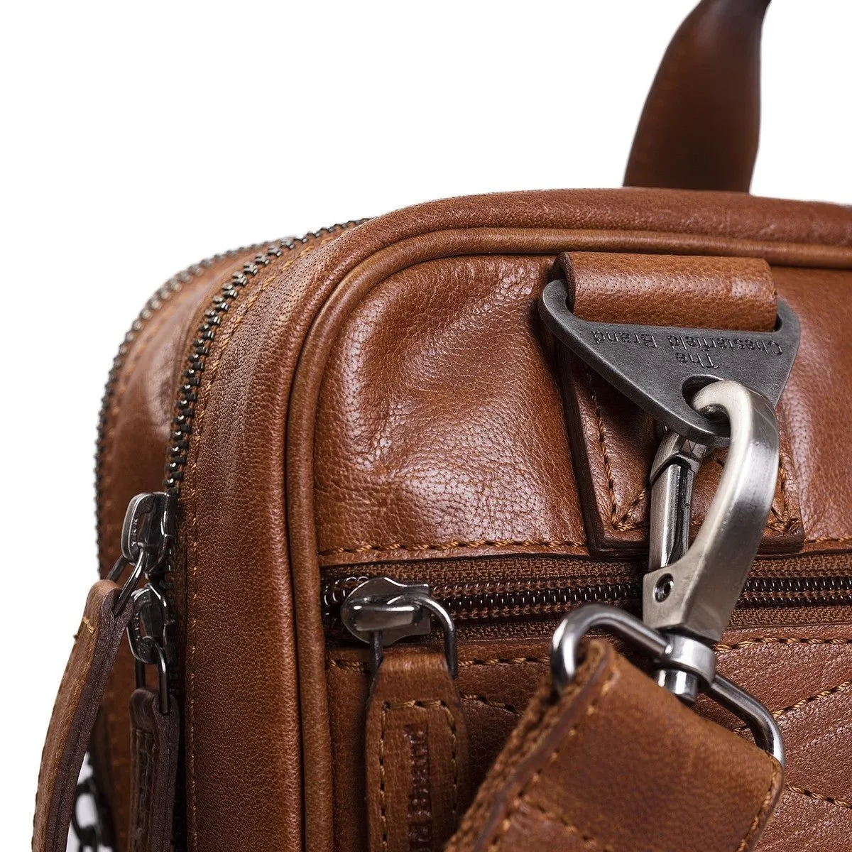 Chesterfield Manuel Leather Laptop Bag | Cognac