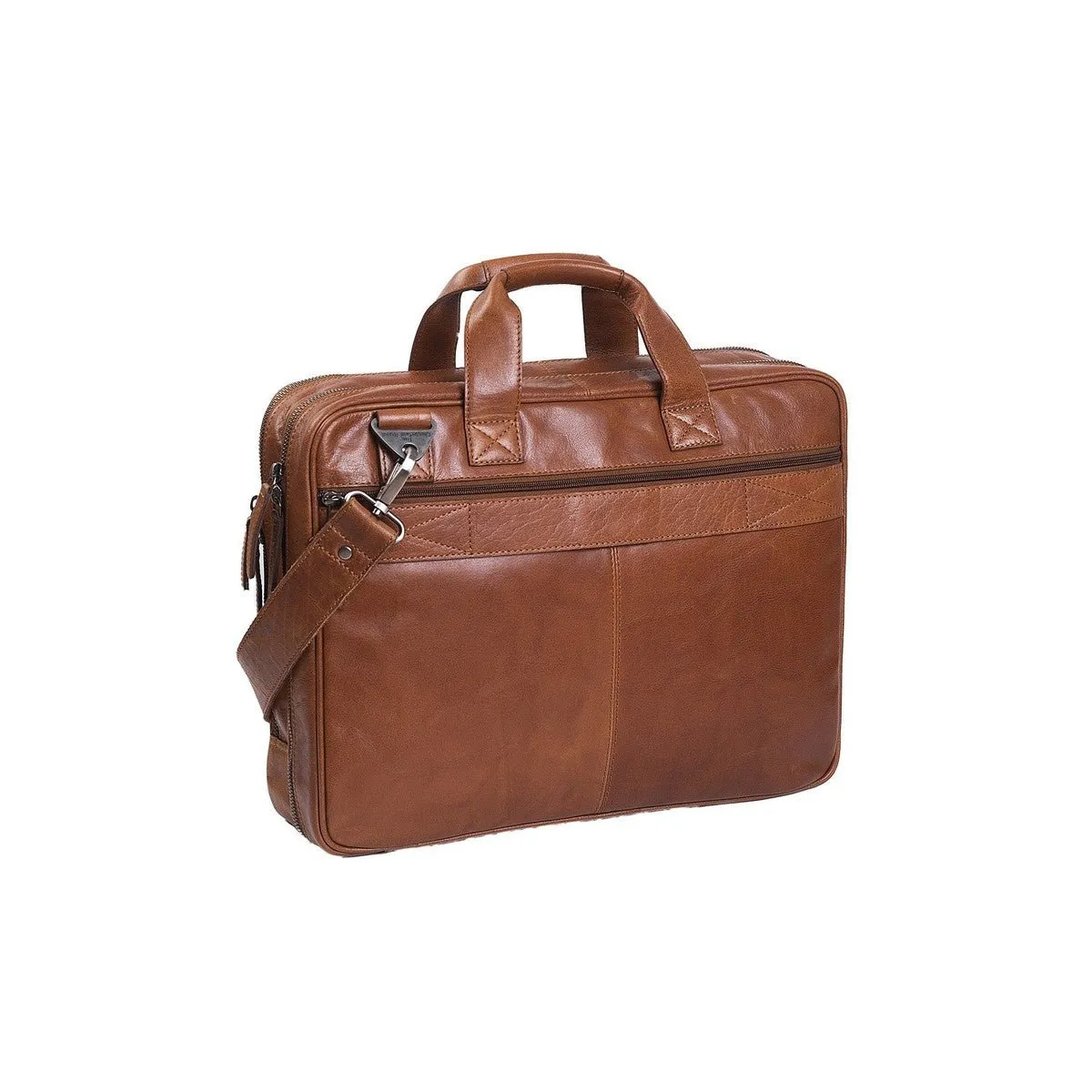 Chesterfield Manuel Leather Laptop Bag | Cognac
