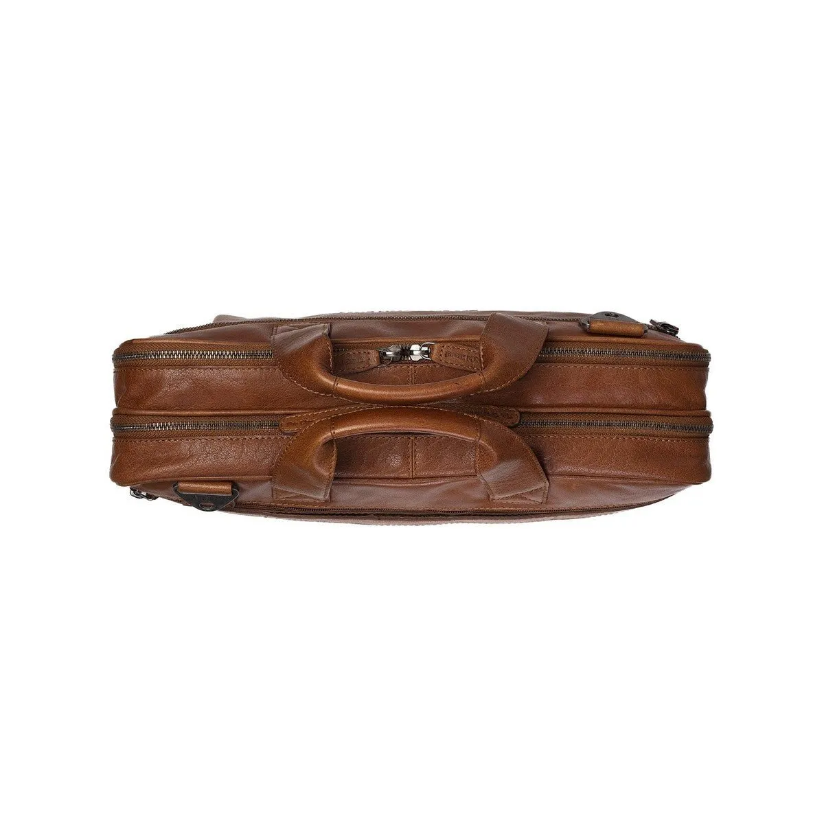 Chesterfield Manuel Leather Laptop Bag | Cognac