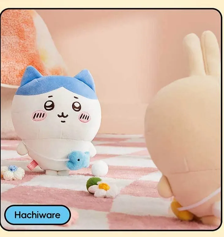 ChiiKawa X Miniso | ChiiKawa Hachiware Usagi Outing with Bag - 20cm Plush Doll Kawaii items Room Decoration doll