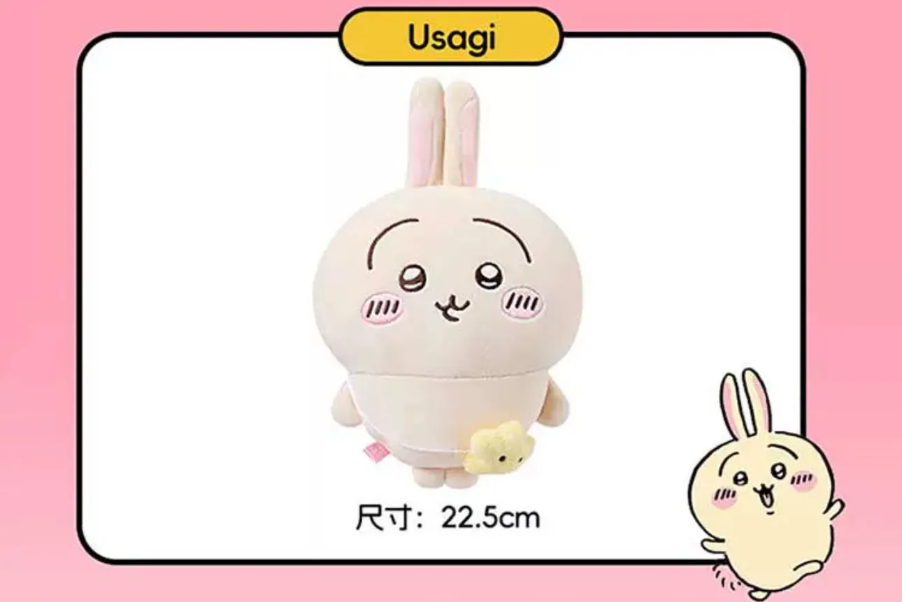 ChiiKawa X Miniso | ChiiKawa Hachiware Usagi Outing with Bag - 20cm Plush Doll Kawaii items Room Decoration doll