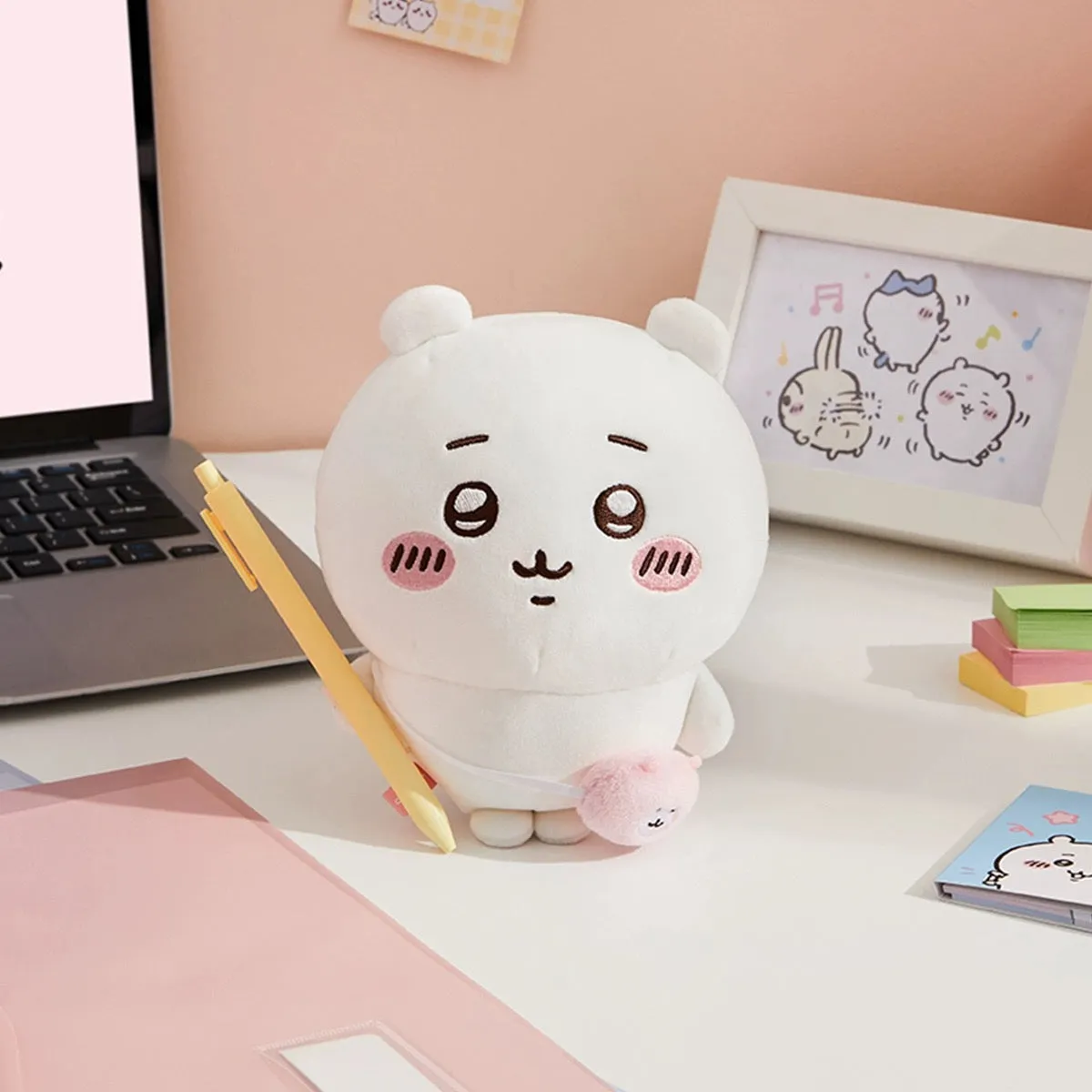 ChiiKawa X Miniso | ChiiKawa Hachiware Usagi Outing with Bag - 20cm Plush Doll Kawaii items Room Decoration doll