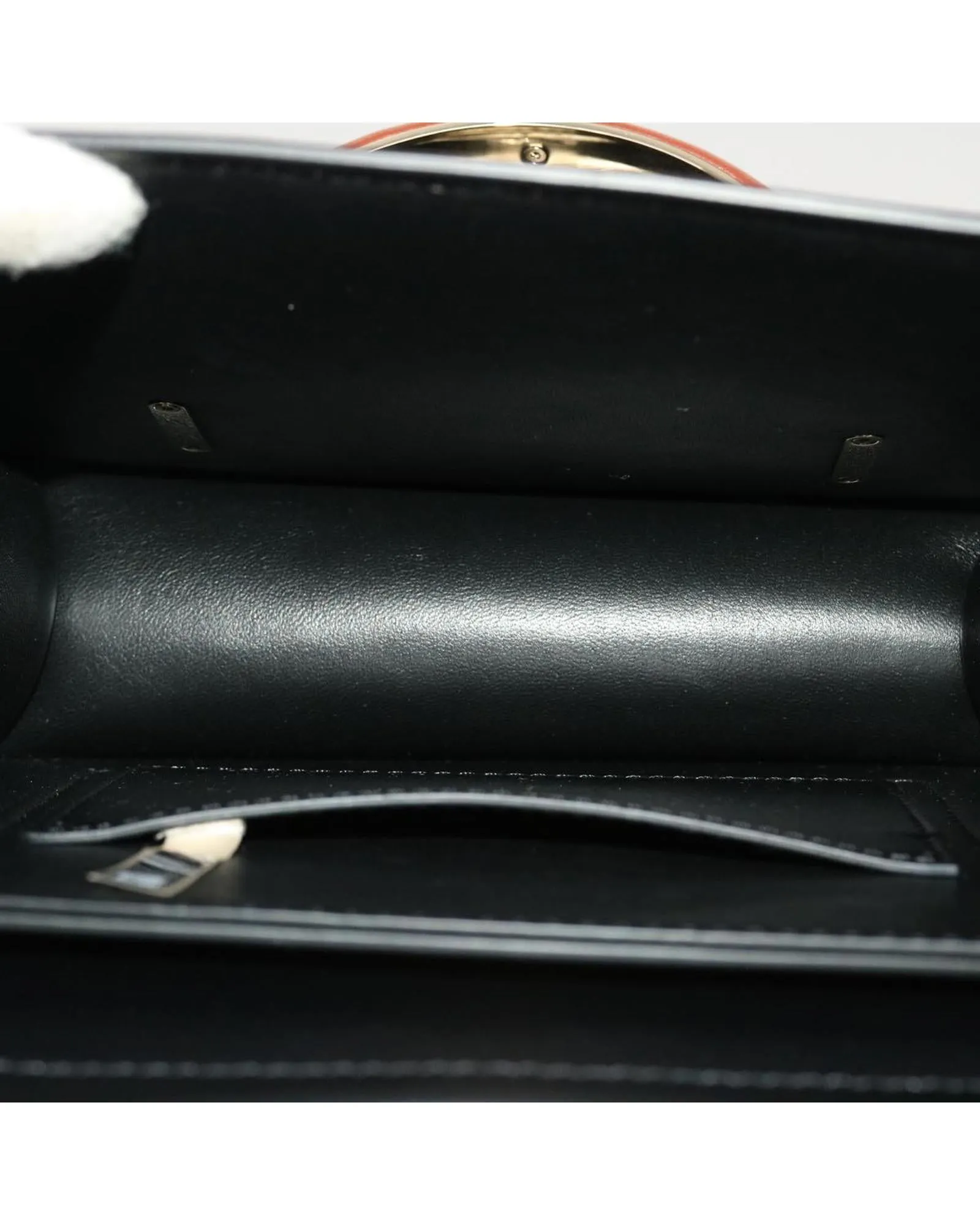 Chloe Woody Small Leather Shoulder Bag Black