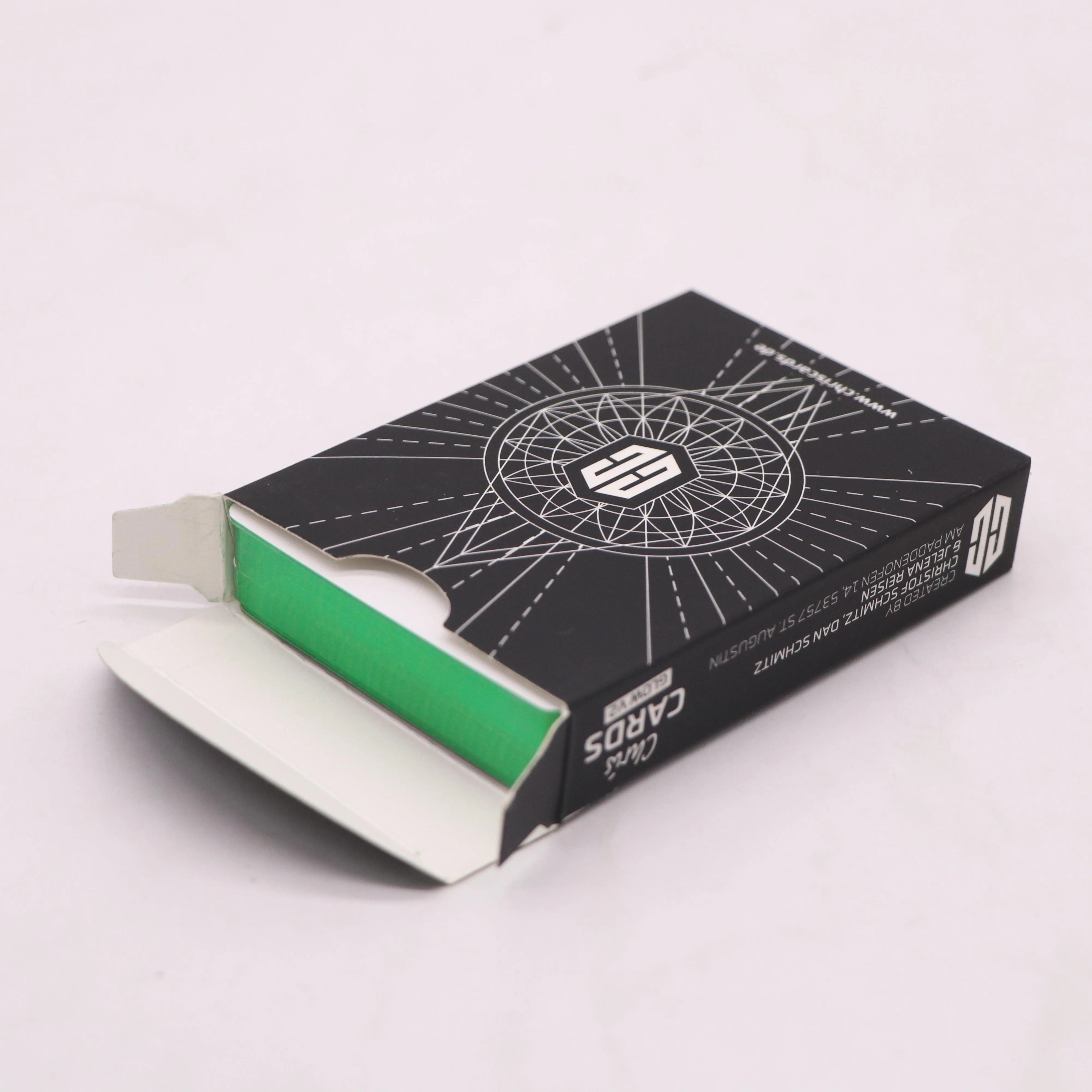 Chris Cards Gilded Green Playing Cards