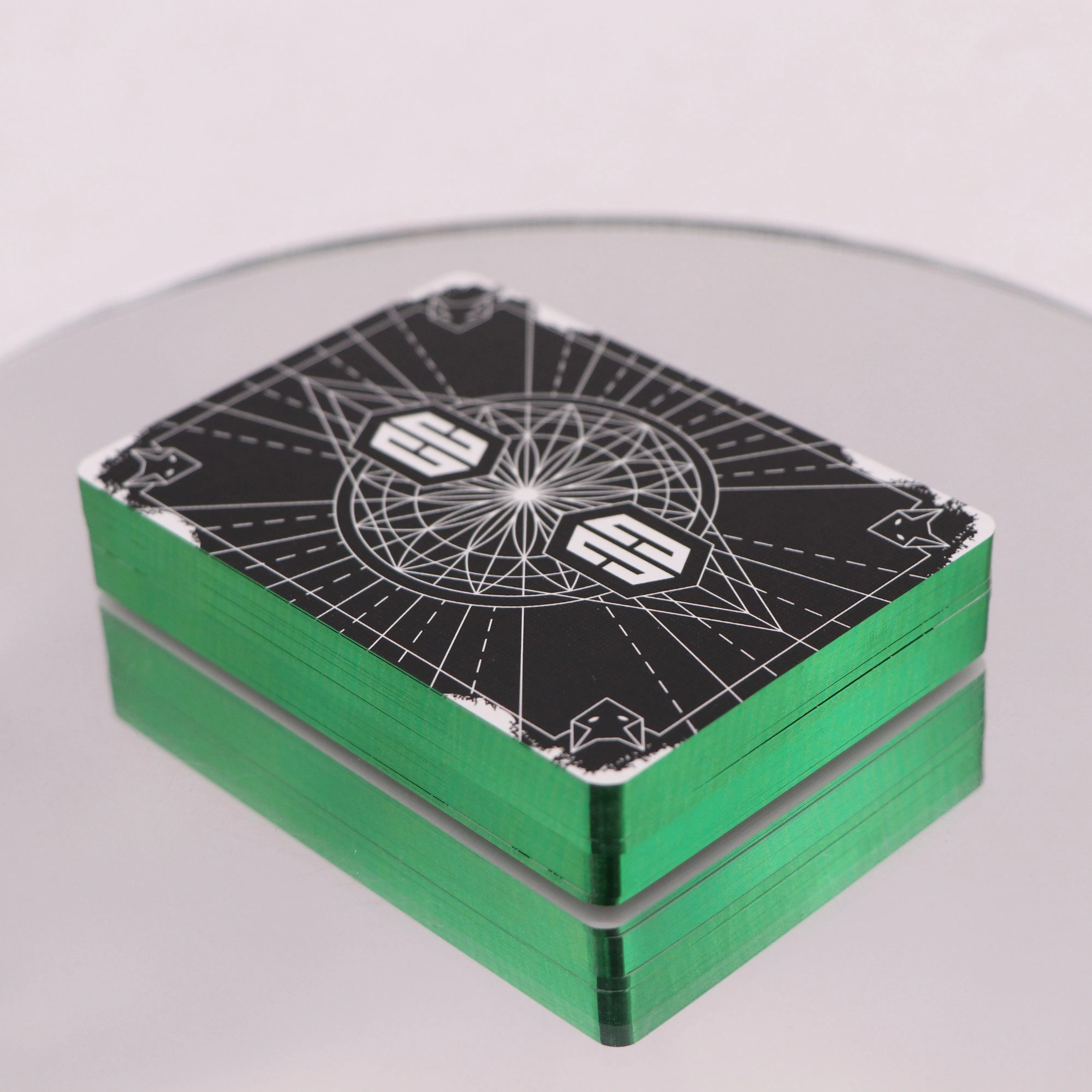 Chris Cards Gilded Green Playing Cards