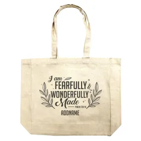 Christ Newborn I Am Fearfully Wonderfully Made Psalm 139.14 Addname Shopping Bag