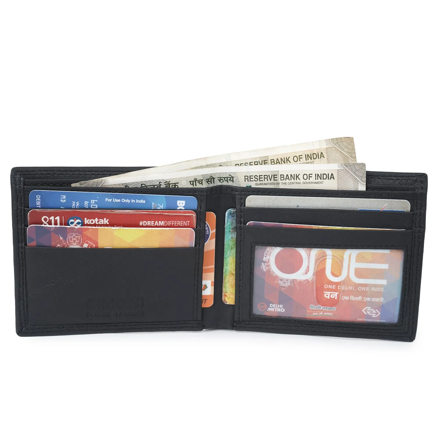 CIMONI Genuine Leather Wallet for Men I Ultra Strong Stitching I 7 Credit Card Slots