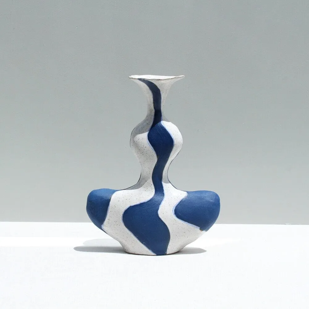 Cobalt Blue Groovy Vessel