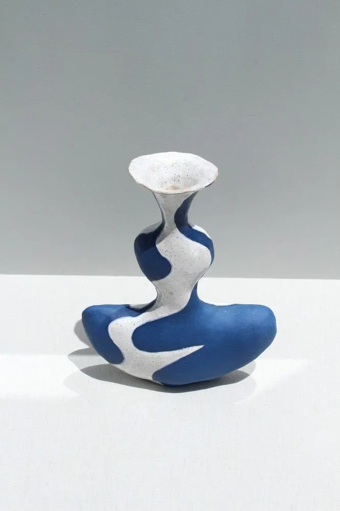 Cobalt Blue Groovy Vessel
