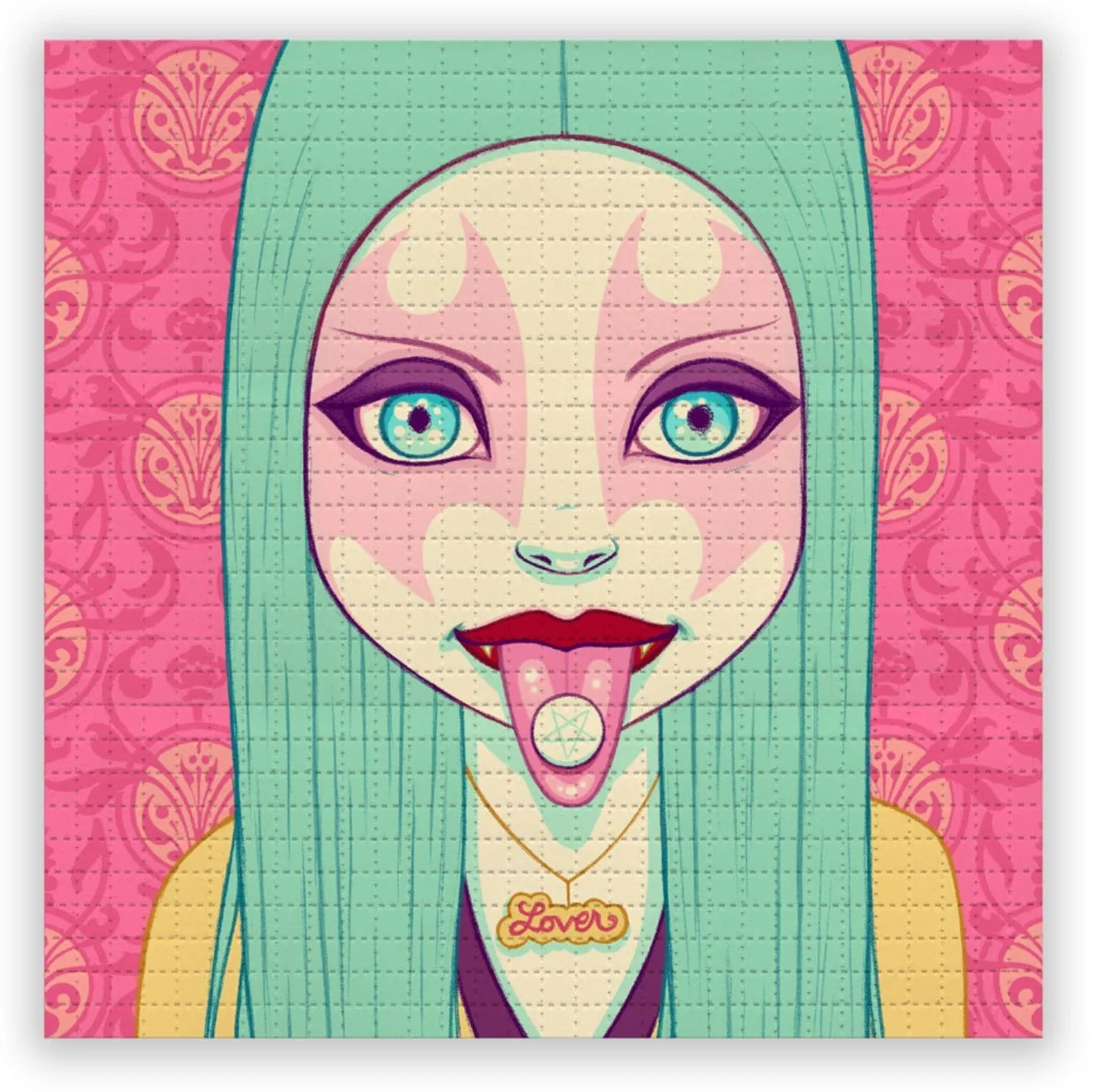 Communion Blotter Paper Archival Print by Tara McPherson