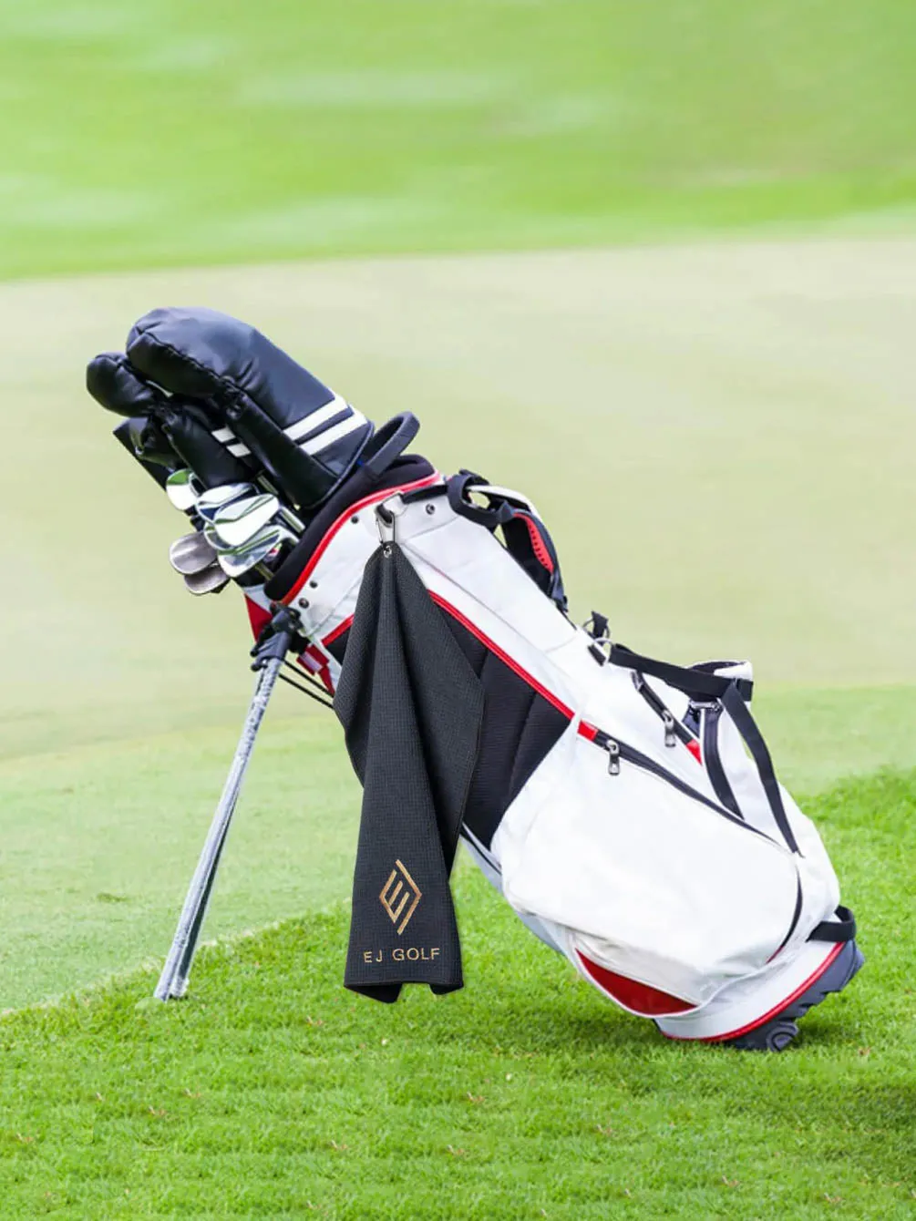 Cotton Hooked Waffle Golf Towel