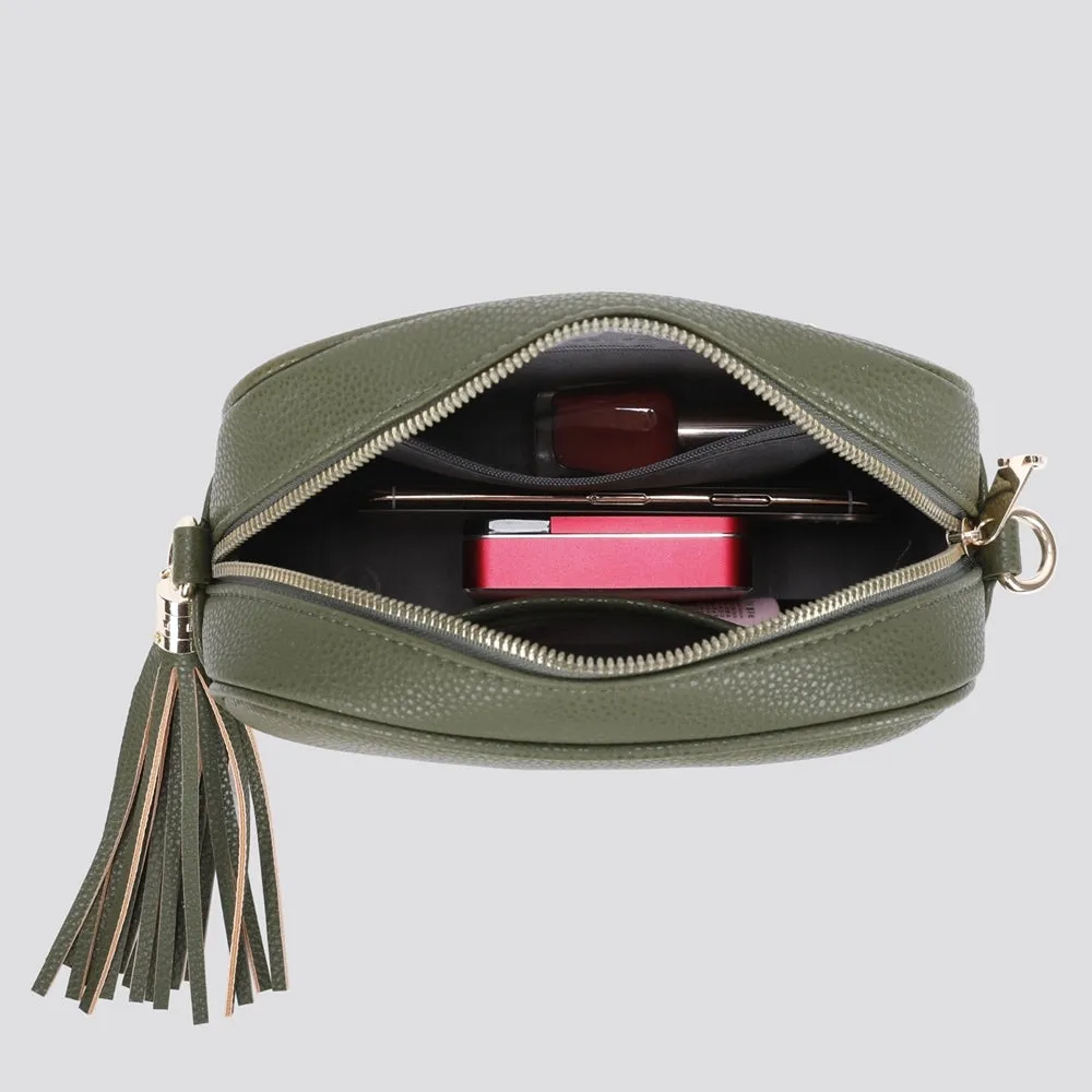 Cross Body PU Camera Bag - Light Blue