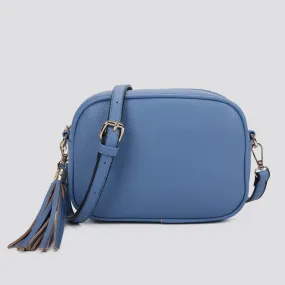 Cross Body PU Camera Bag - Light Blue
