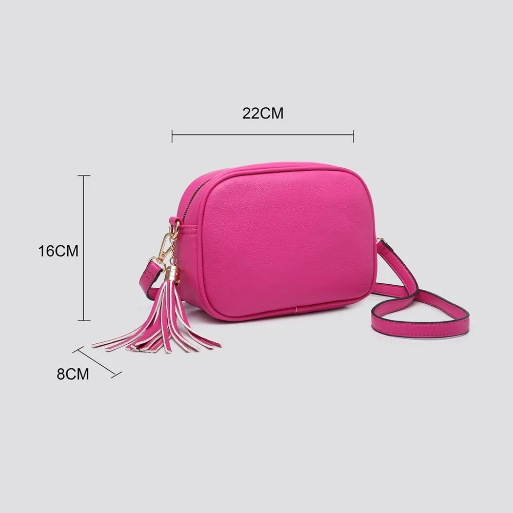 Cross Body PU Camera Bag - Light Blue
