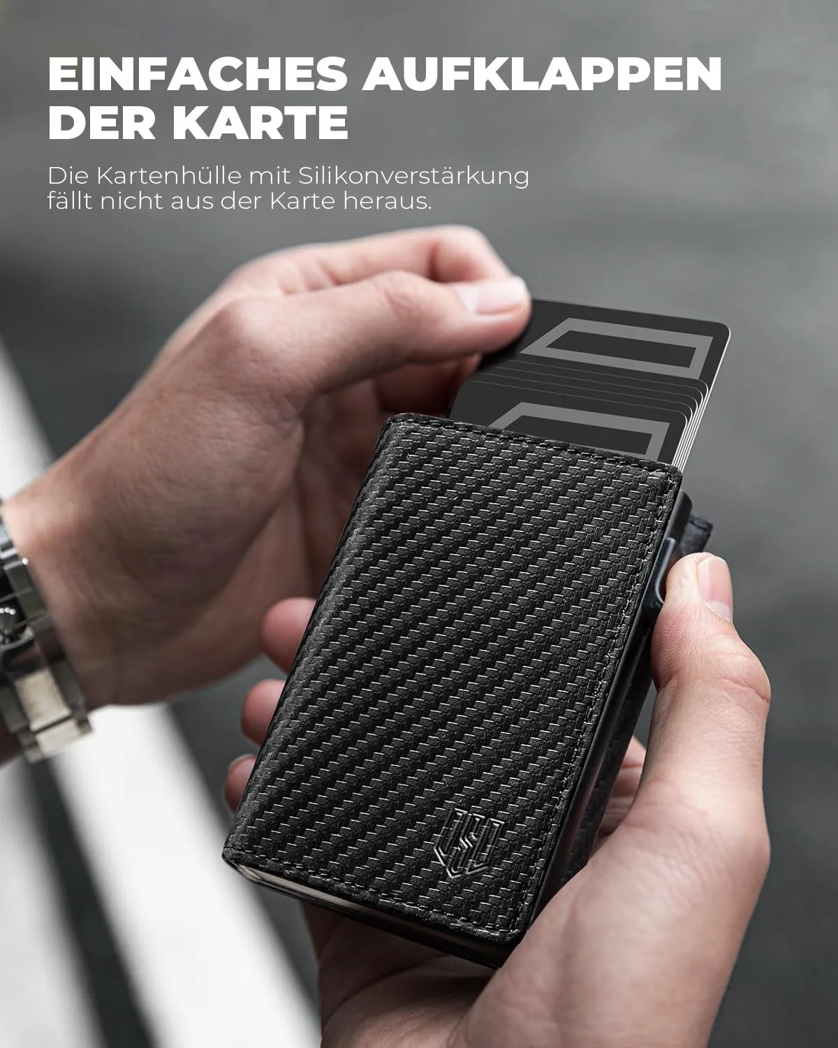 DDS IV - Leather Pop Up Credit Card Holder Wallet