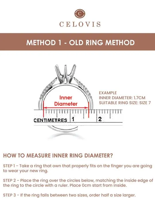 Diamante Cubic Zirconia Inset Single Band Ring