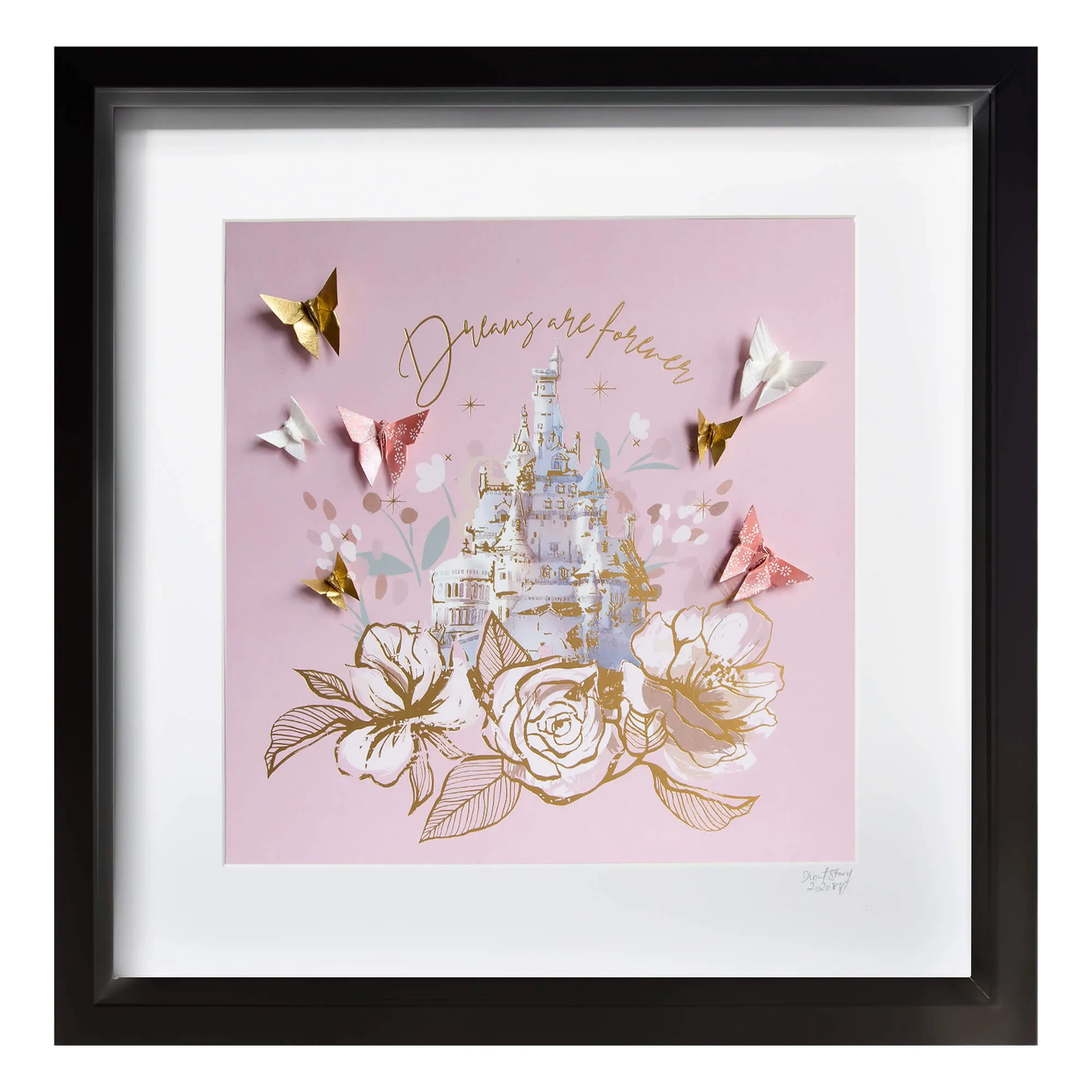 Disney Large Black Frame Castle II