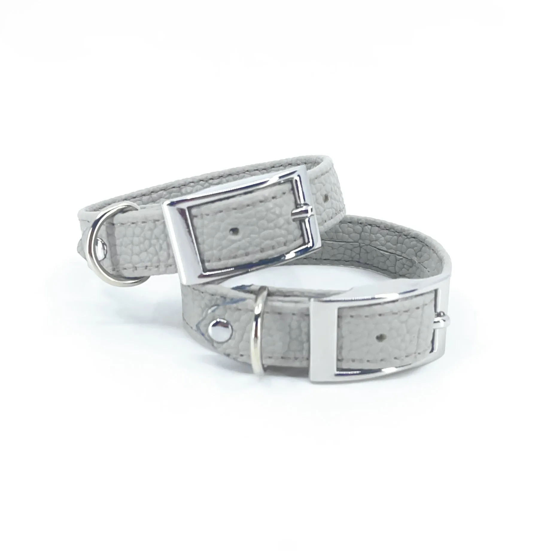 Dove Gray Vegan Petite Bondage Cuffs - 5-7" - Limited Edition