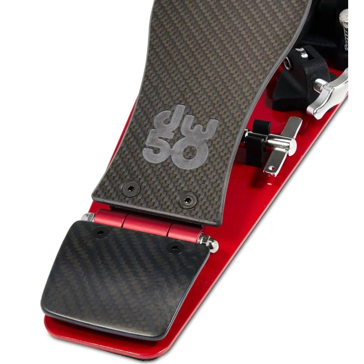 DW DWCP5050AD4C 50th Anniversary Limited Edition 5000 Series Carbon Fiber Single Pedal
