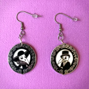 Elegant Plague Doctor Couple earrings