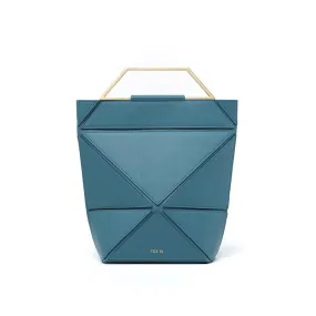 Facet Classic Foldable Top Handle Bag - Blue