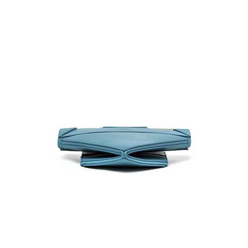 Facet Classic Foldable Top Handle Bag - Blue