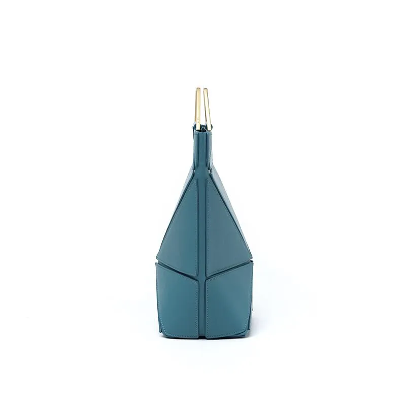 Facet Classic Foldable Top Handle Bag - Blue
