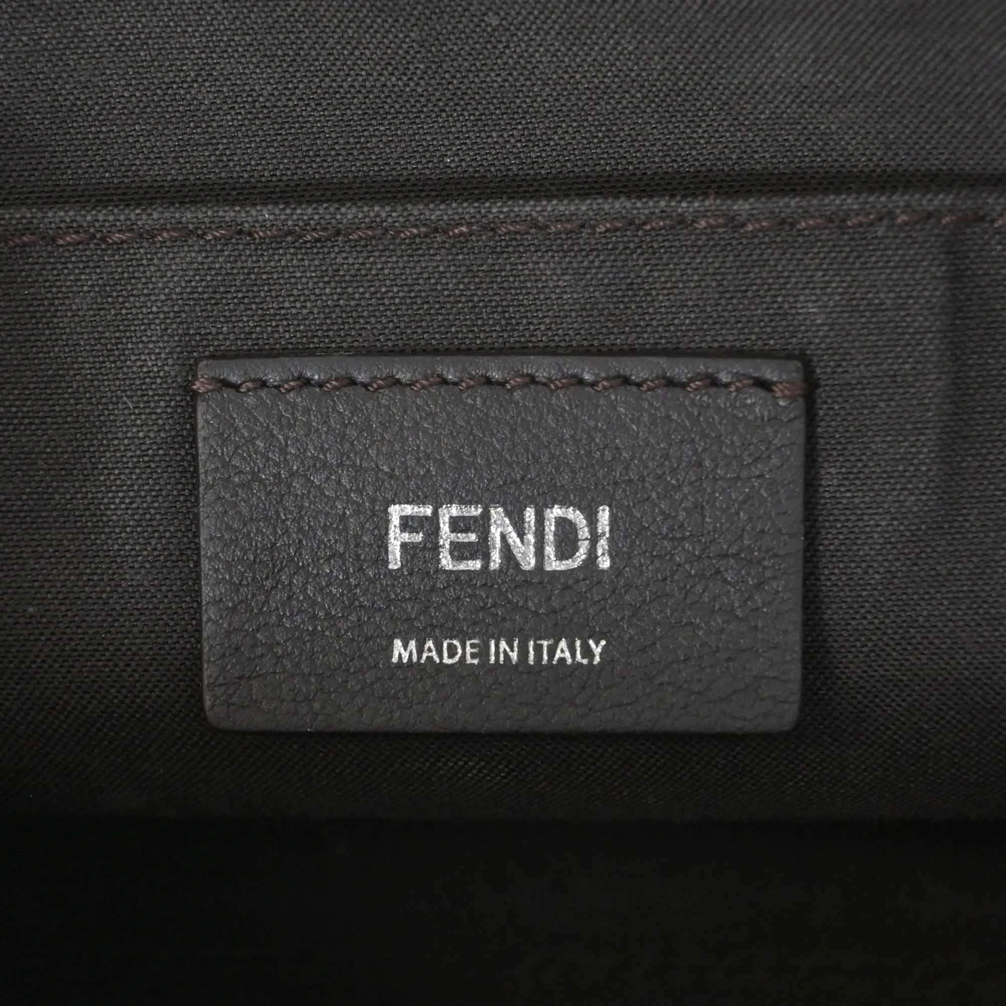 Fendi Mini By The Way Flowerland Crossbody Bag in White Leather