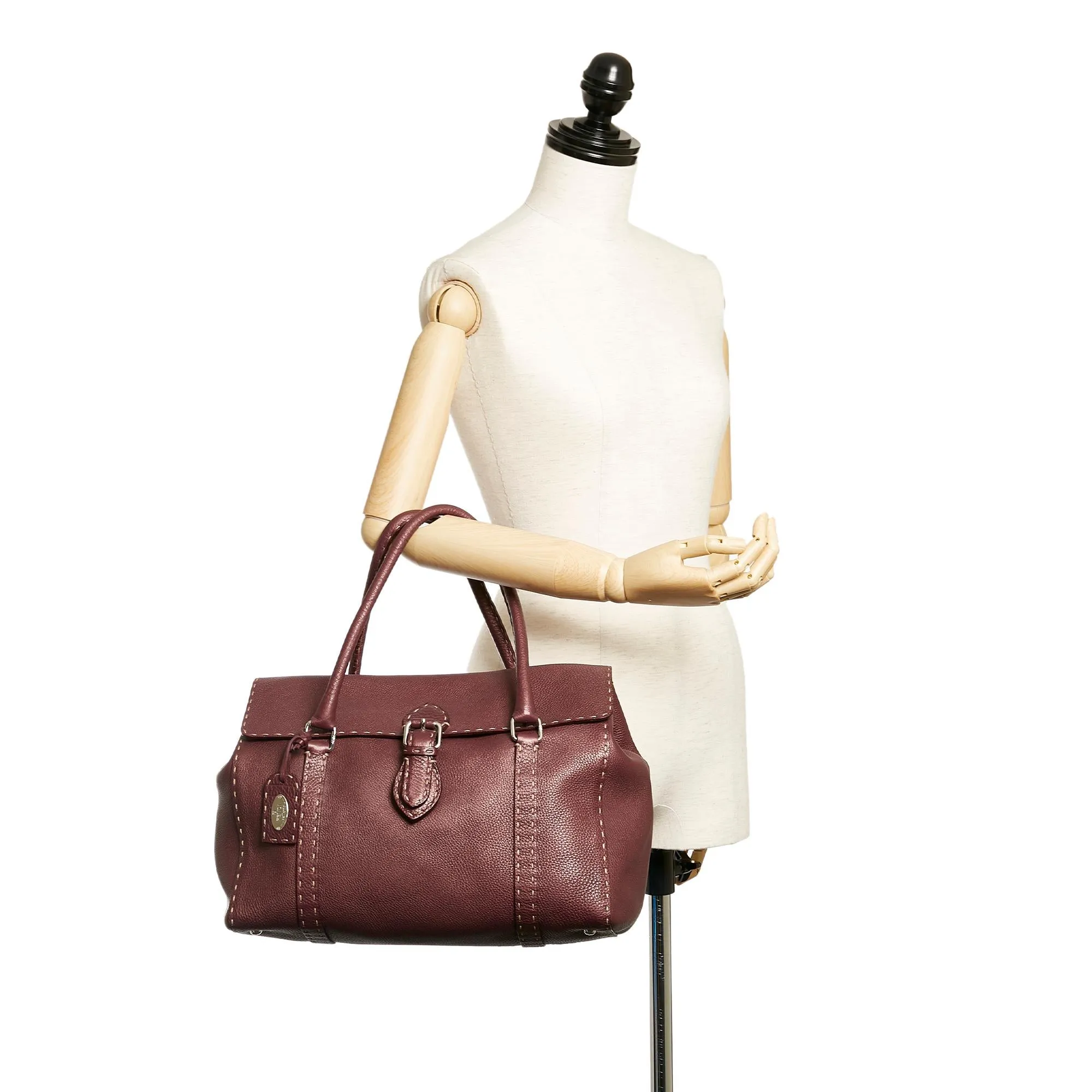 Fendi Selleria Linda Leather Handbag (SHG-27779)