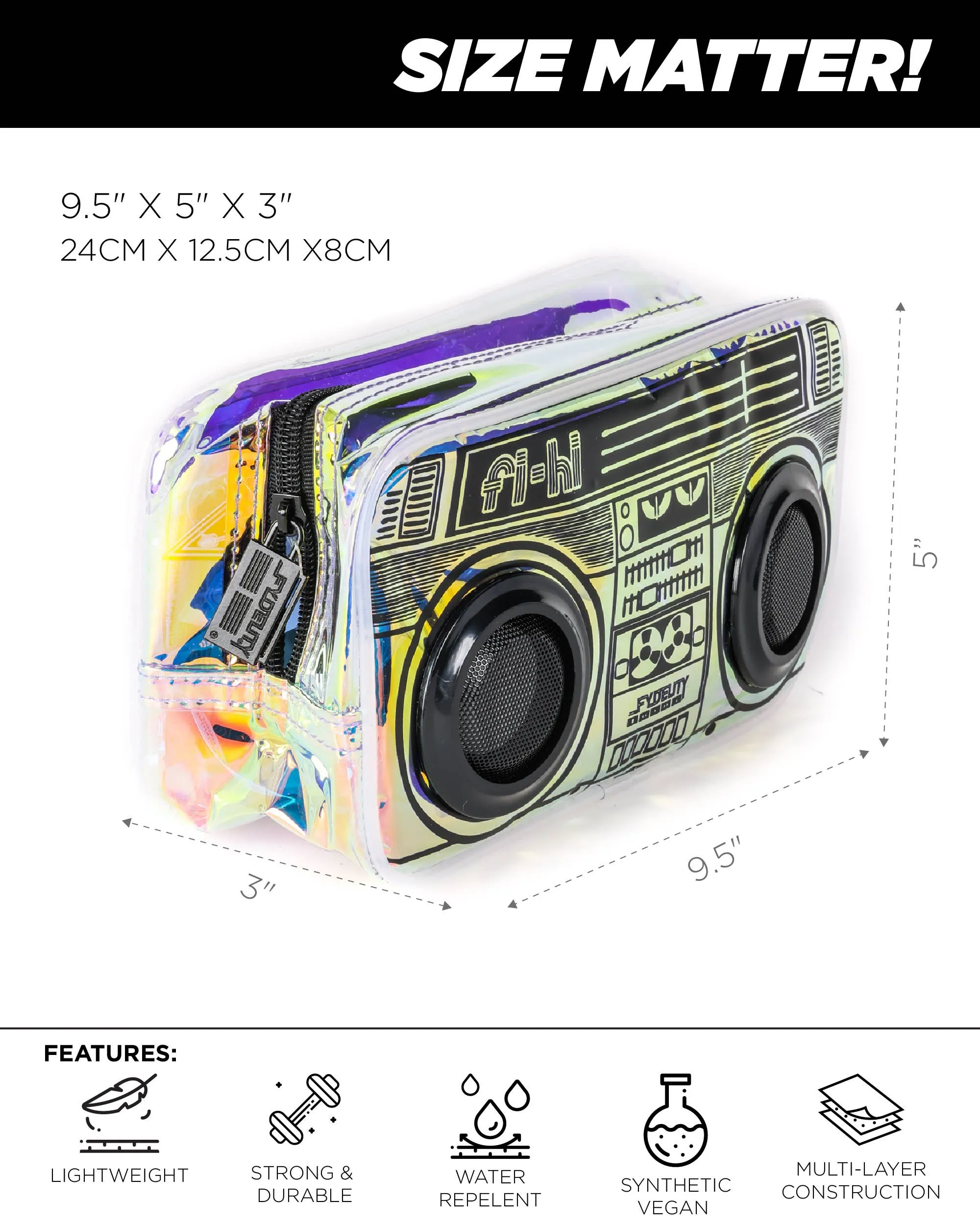 FI-HI Doppler Bag w/ Bluetooth Speakers