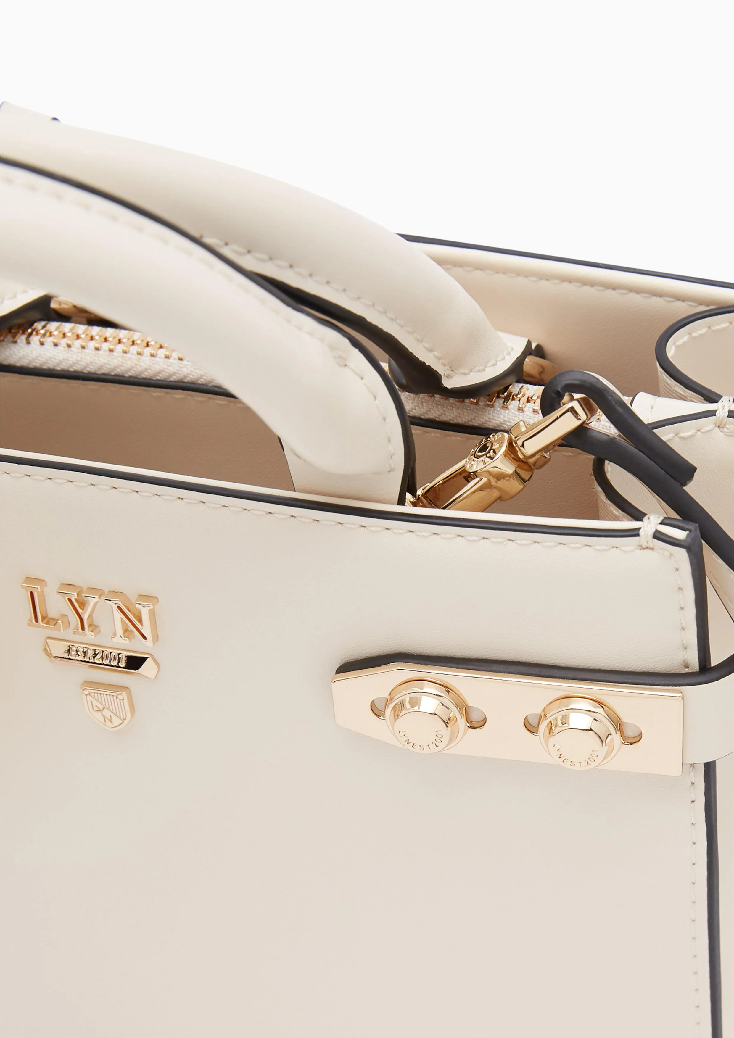 Fineness Re-Edit Top S Handbag - Ivory