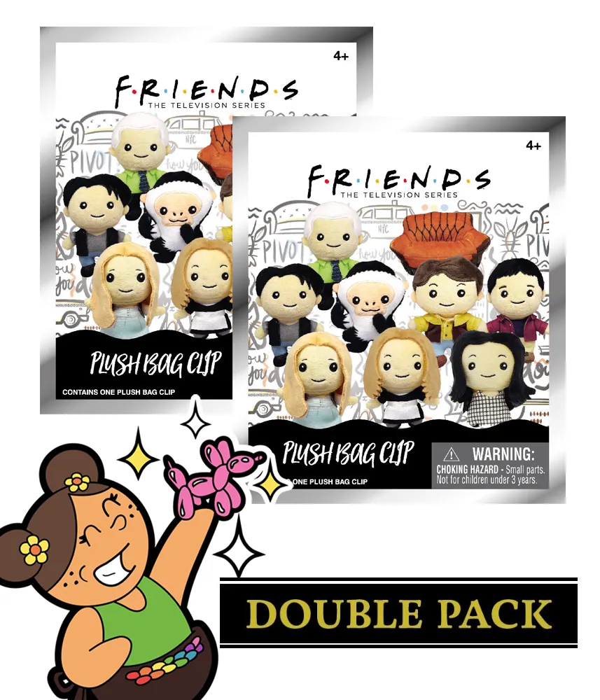 FRIENDS Plush Bag Clip
