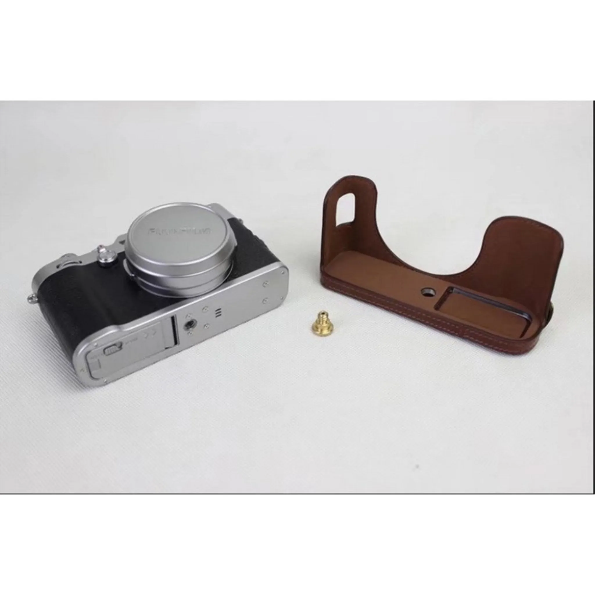 Fuji X100 / X100F / X100S leather protective case - Coffee