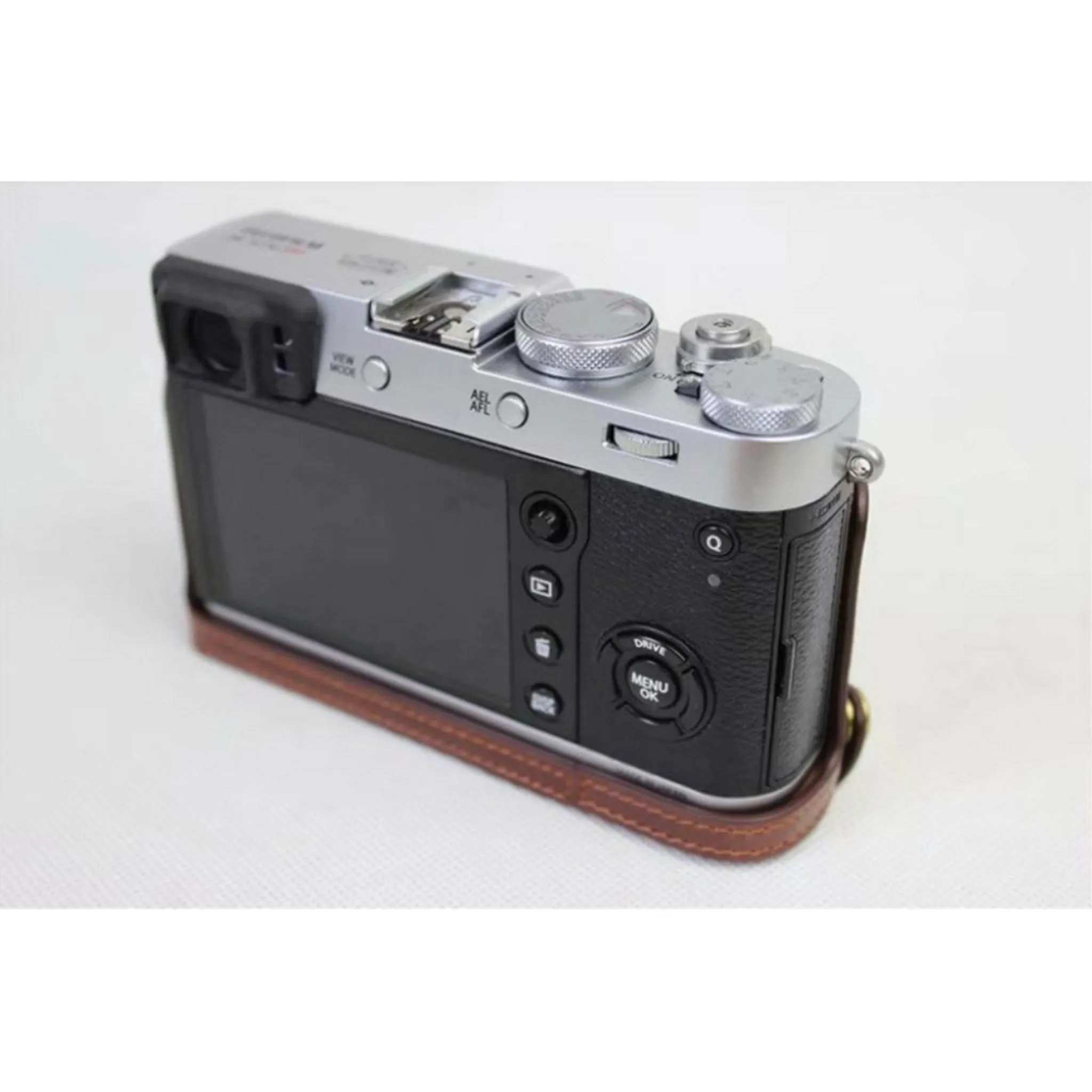 Fuji X100 / X100F / X100S leather protective case - Coffee