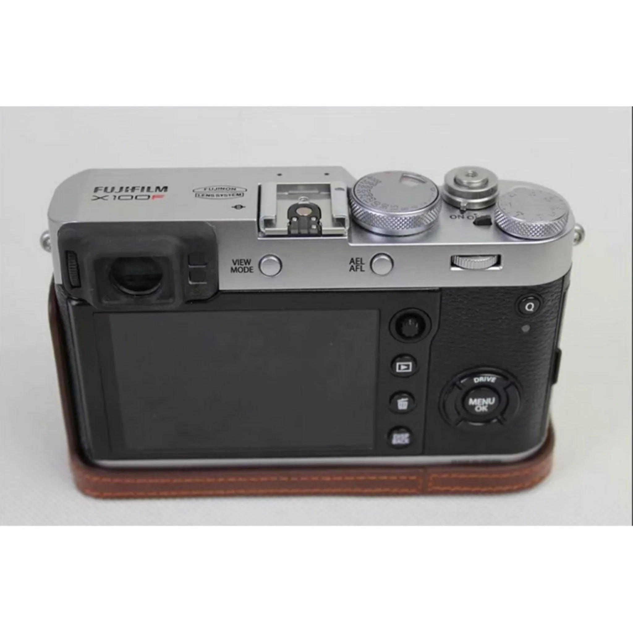 Fuji X100 / X100F / X100S leather protective case - Coffee
