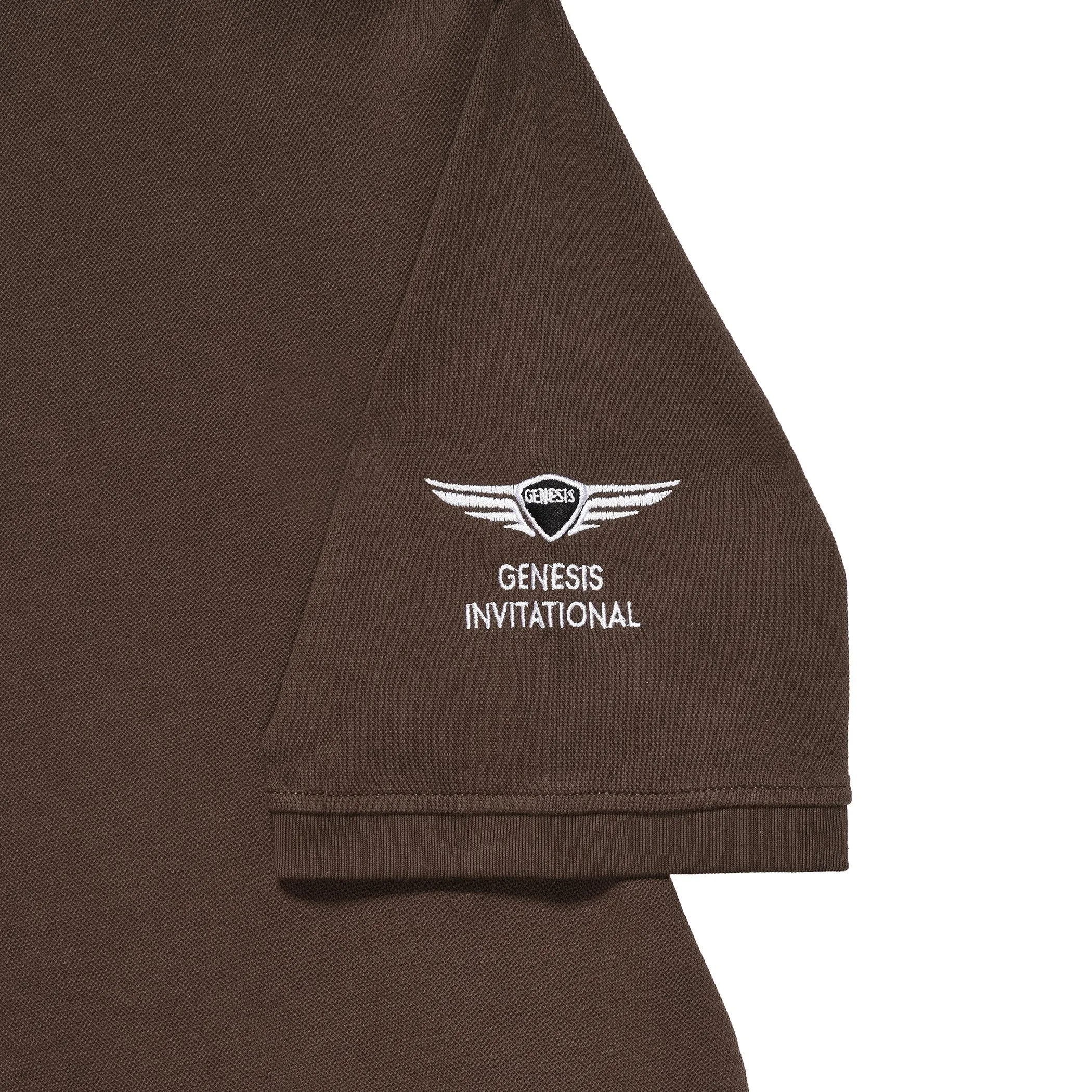 Genesis Invitational Perfect Pique Polo - Brown