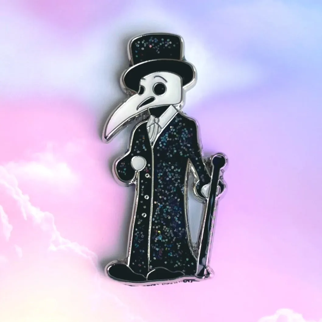 Glitter Elegant Male Plague Doctor - pin