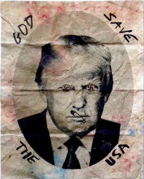 God Save the USA Swastika Eyes Giclee Print by Jamie Reid