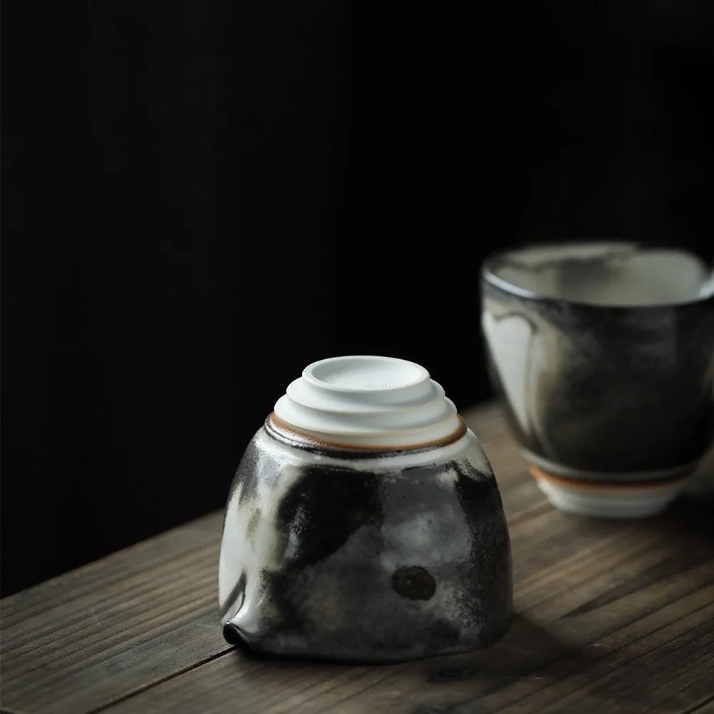 Gohobi Handmade Ceramic Black Ink Pitcher