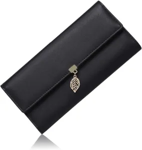 GOIACII  Ladies Purse, Leather Women'S Wallet RFID Blocking Long Purse Zipper Coin Purse with Multiple Card Slots and Phone Pocket
