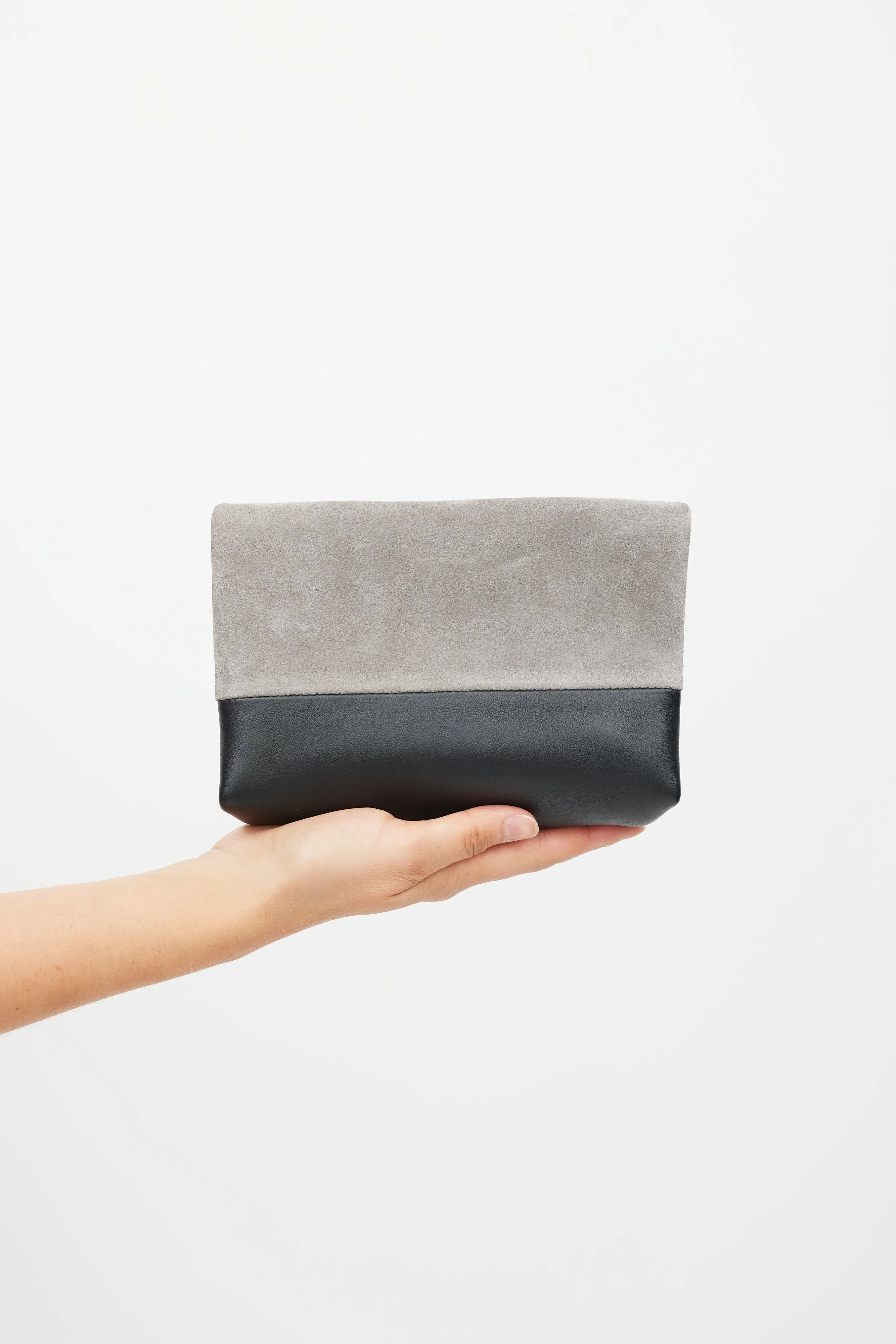 Grey & Multicolour Leather All Soft Bag