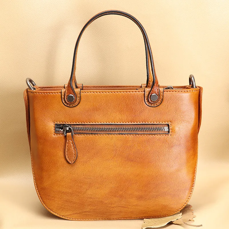 Handmade Ladies Embossed Leather Crossbody Purse Handbags For Women