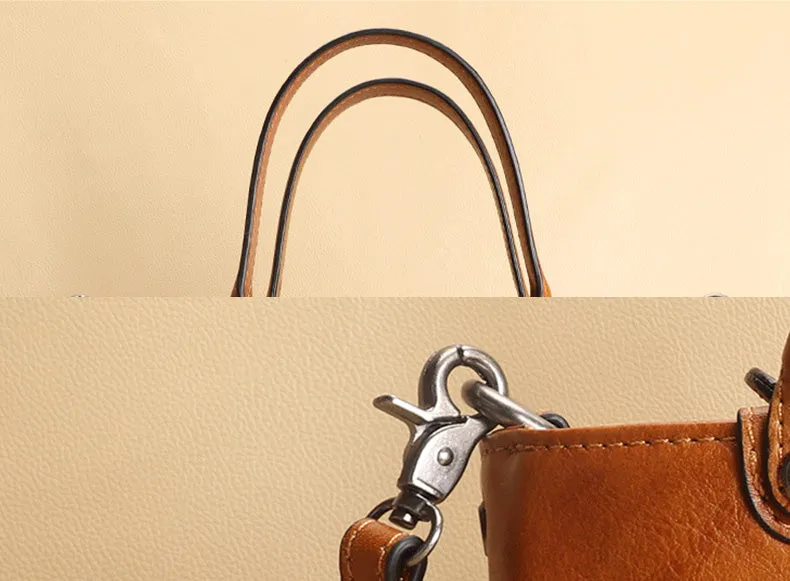Handmade Ladies Embossed Leather Crossbody Purse Handbags For Women
