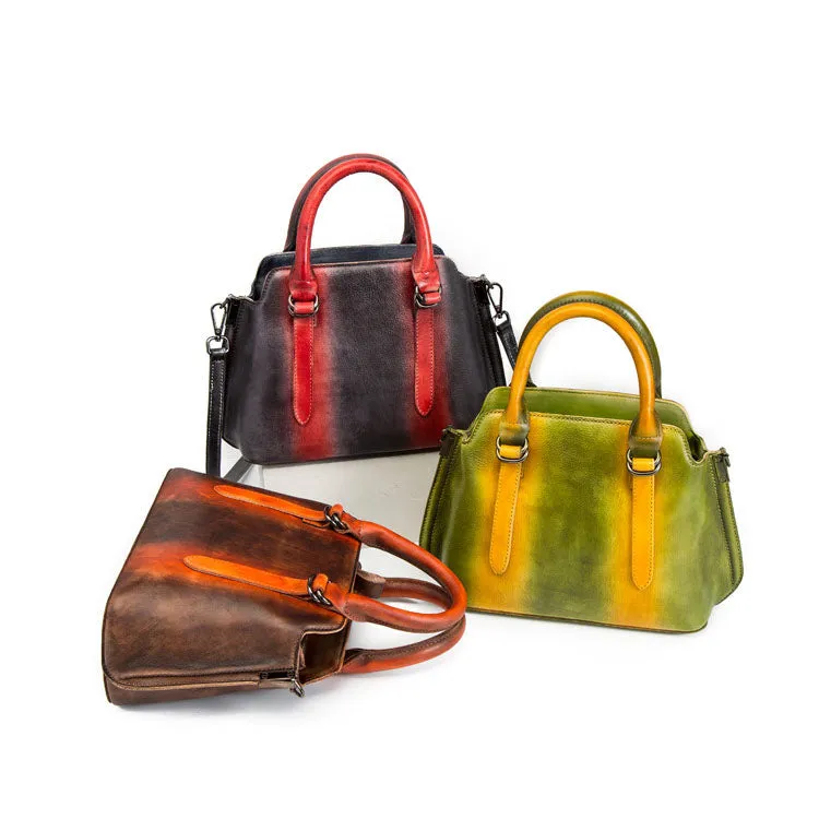 Handmade Women's Genuine Leather Handbags Designer Cross Shoulder Bag Sale For Women