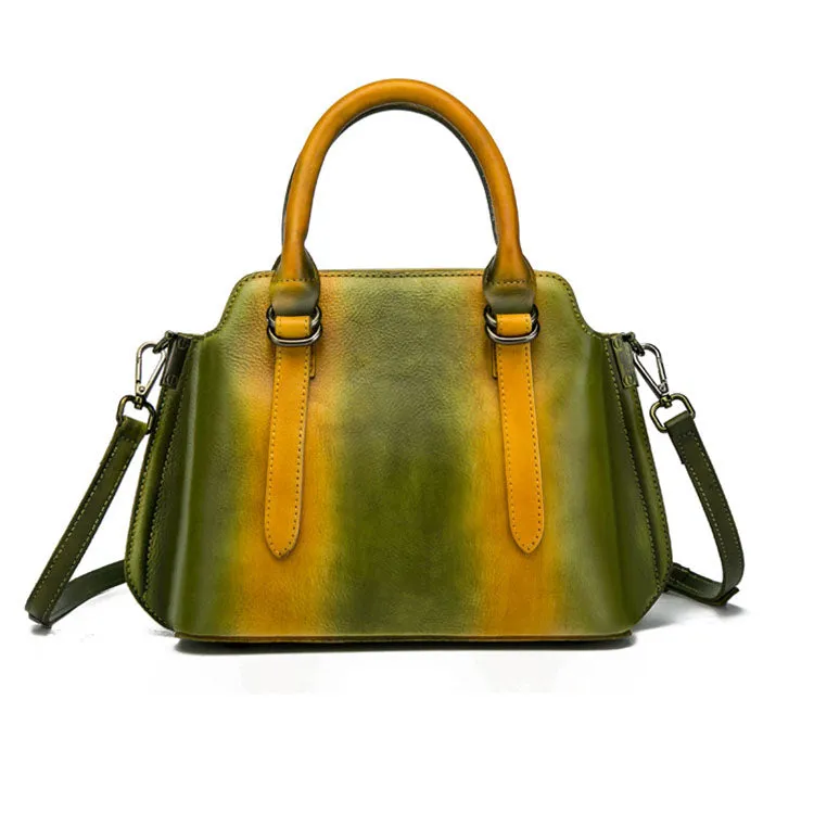 Handmade Women's Genuine Leather Handbags Designer Cross Shoulder Bag Sale For Women