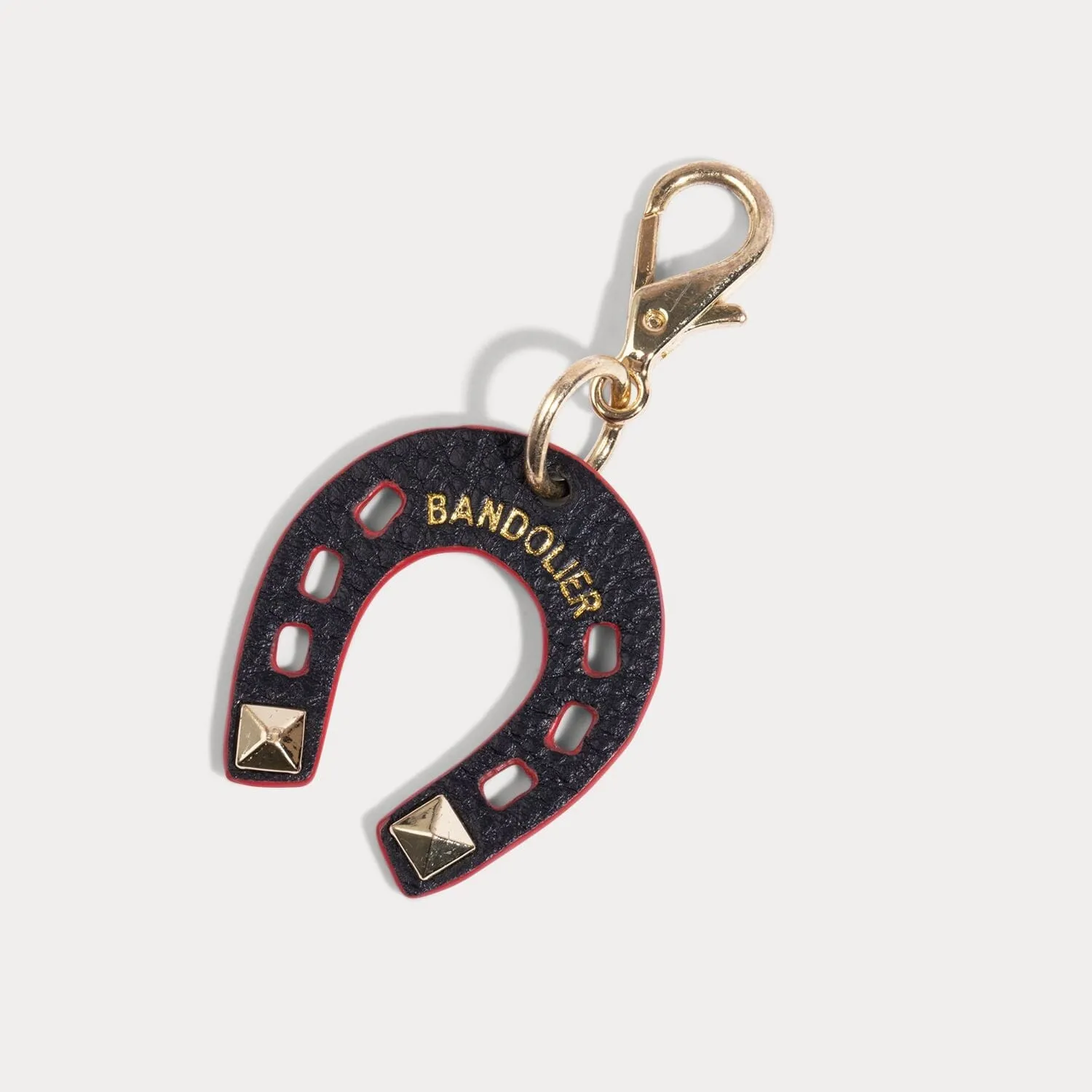 Horseshoe Charm - Black/Gold