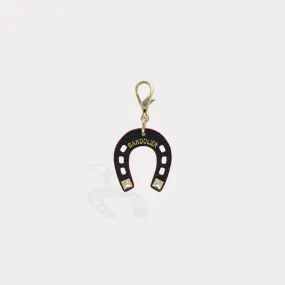 Horseshoe Charm - Black/Gold